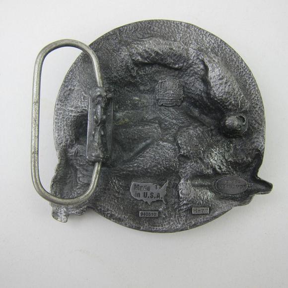 Vintage Belt Buckle Rap Music Rapper on Mic Bergamot Made in USA 1994 RARE! - Picture 11 of 16